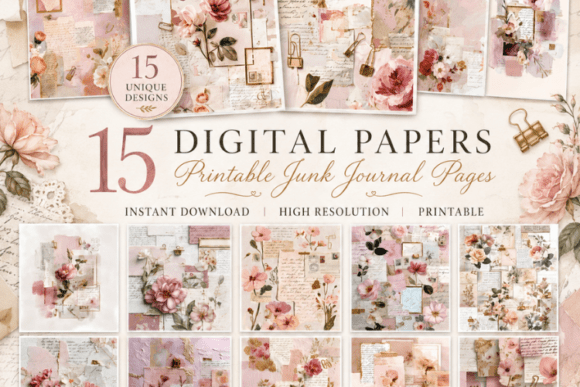 Download Shabby Chic Floral Junk Journal - Chic Collection