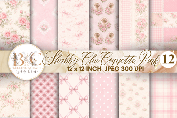 Download Shabby Chic Coquette Pink Digital Paper - Chic Collection