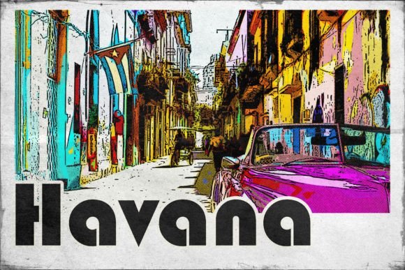 Download Havana Carribean Retro Poster - Carribean Collection