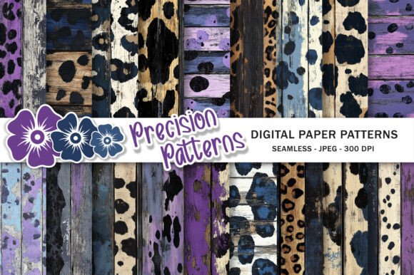 Download Shabby Chic Panther Skin Wood Textures - Chic Collection