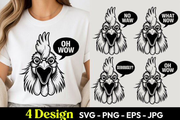 Download Chicken Wow Expression SVG PNG - Chic Collection