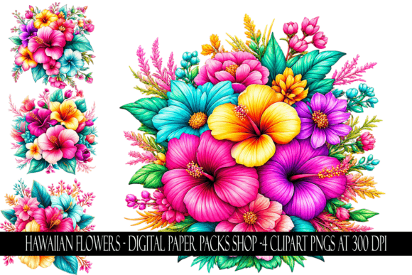 Download Hawaiian Flower Clipart - Hawaiian Collection