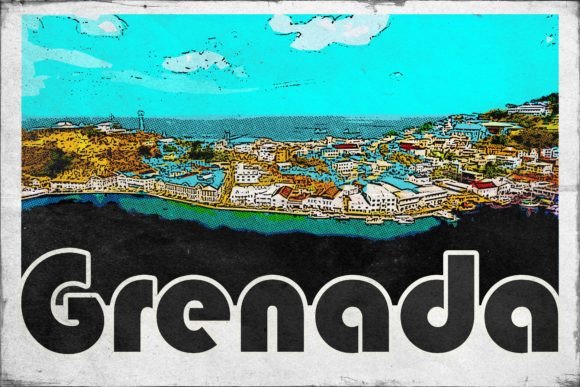 Download Grenada Carribean Retro Poster - Carribean Collection