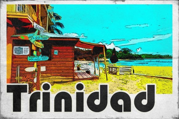 Download Trinidad Carribean Retro Poster - Carribean Collection