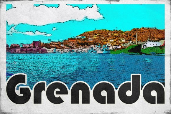 Download Grenada Carribean Retro Poster - Carribean Collection